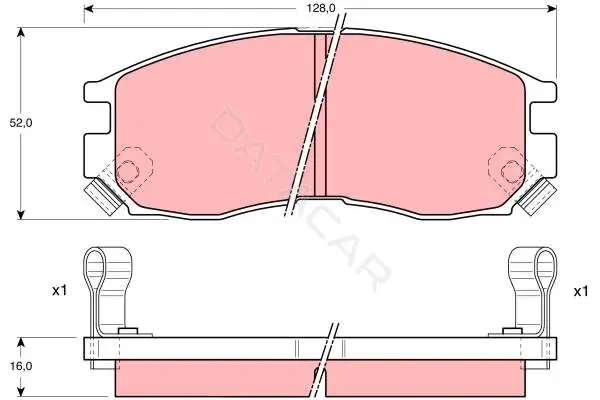 Тормозные колодки TRW GDB1128AT