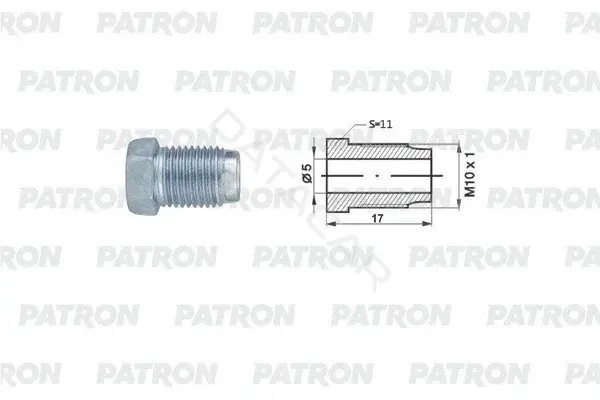 Штуцер тормозной системы PATRON PHL5100105