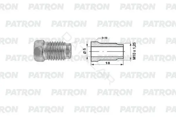 Штуцер тормозной системы PATRON PHL5100112