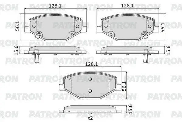 Тормозные колодки PATRON PBP270