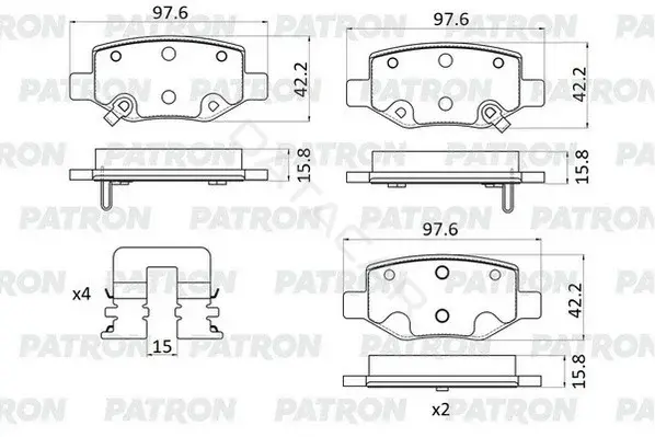 Тормозные колодки PATRON PBP271