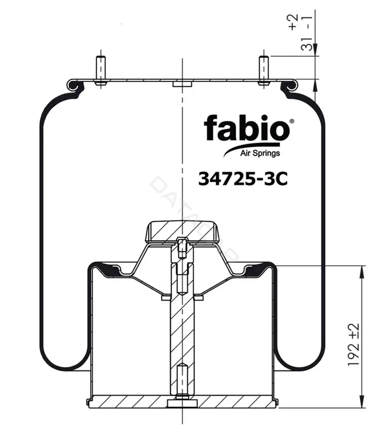 Пневмоподушка FABIO 34725-3C