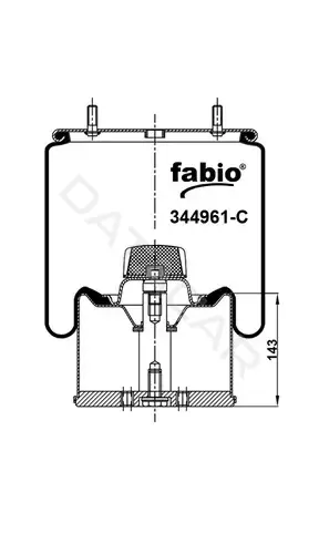 Пневмоподушка FABIO 344961C