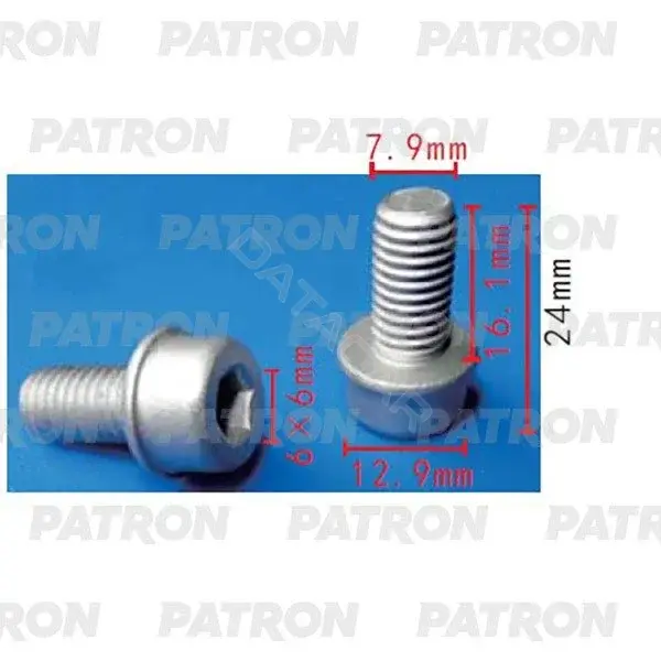 Клипсы, фиксаторы, зажимы PATRON P37-2201