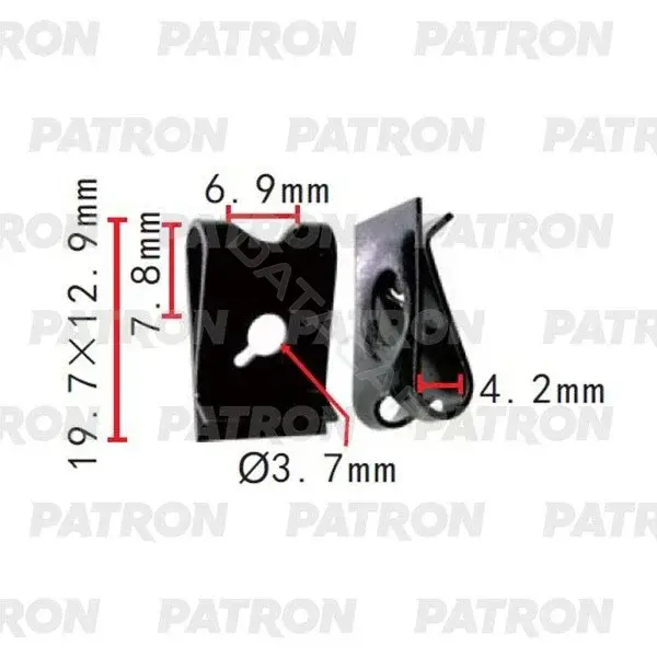 Клипсы, фиксаторы, зажимы PATRON P37-2264