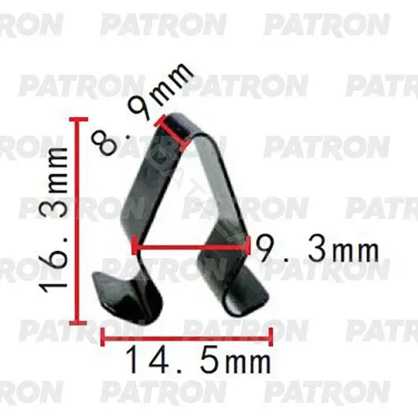 Клипсы, фиксаторы, зажимы PATRON P37-2324