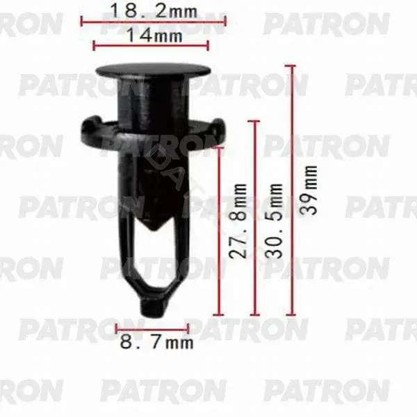 Клипсы, фиксаторы, зажимы PATRON P37-0006S