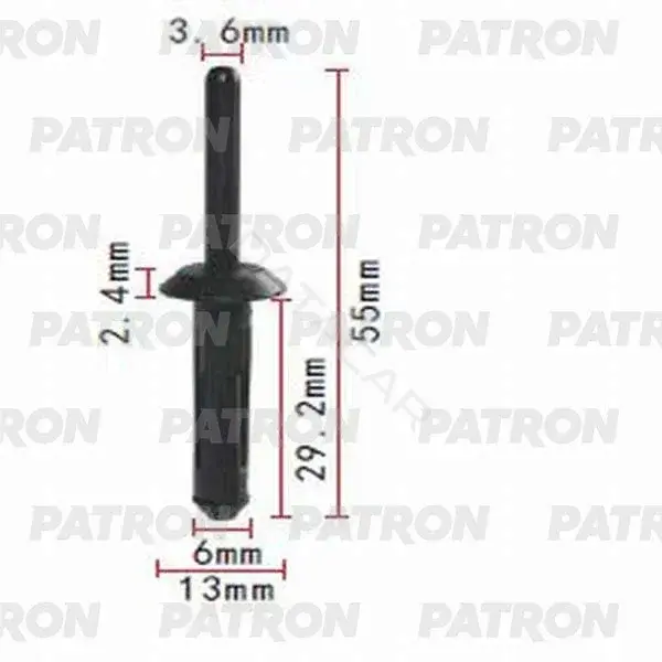 Клипсы, фиксаторы, зажимы PATRON P37-0431