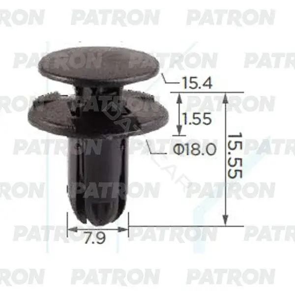 Клипсы, фиксаторы, зажимы PATRON P37-0516A