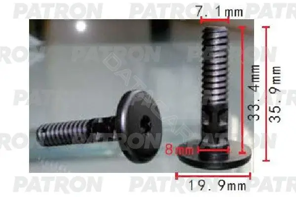 Клипсы, фиксаторы, зажимы PATRON P37-1711
