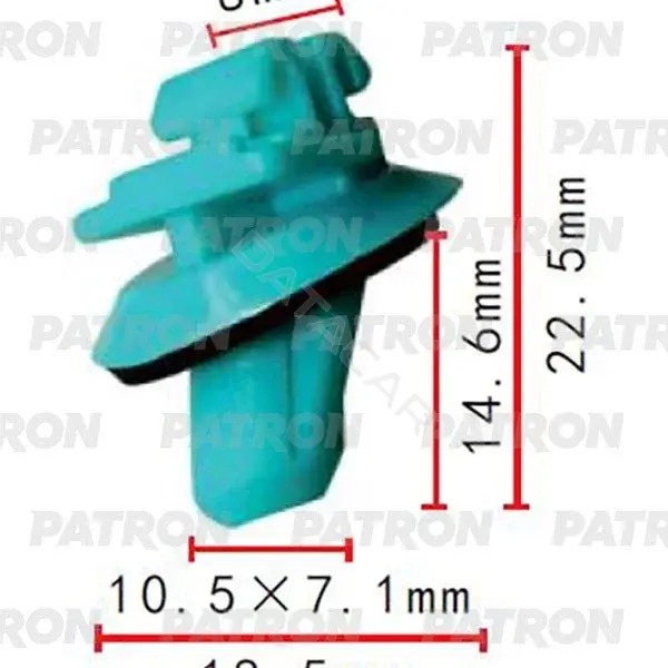 Клипсы, фиксаторы, зажимы PATRON P37-2047