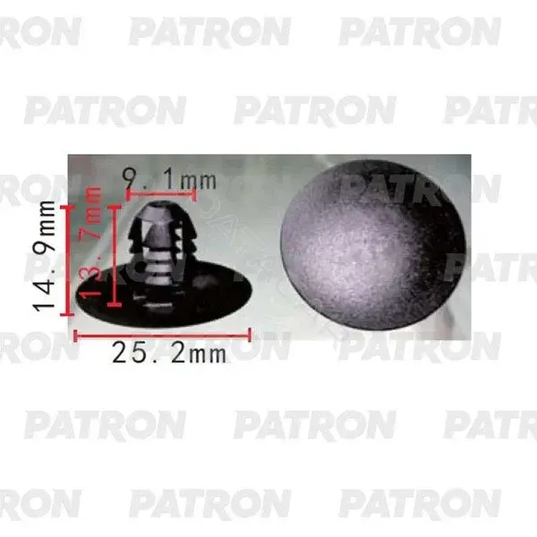 Клипсы, фиксаторы, зажимы PATRON P37-2108