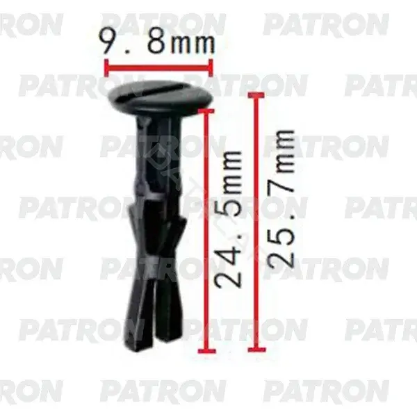 Клипсы, фиксаторы, зажимы PATRON P37-2136