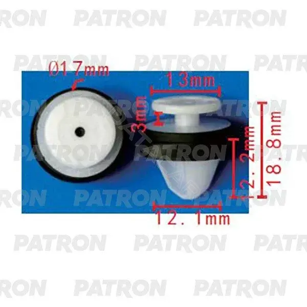 Клипсы, фиксаторы, зажимы PATRON P37-2140