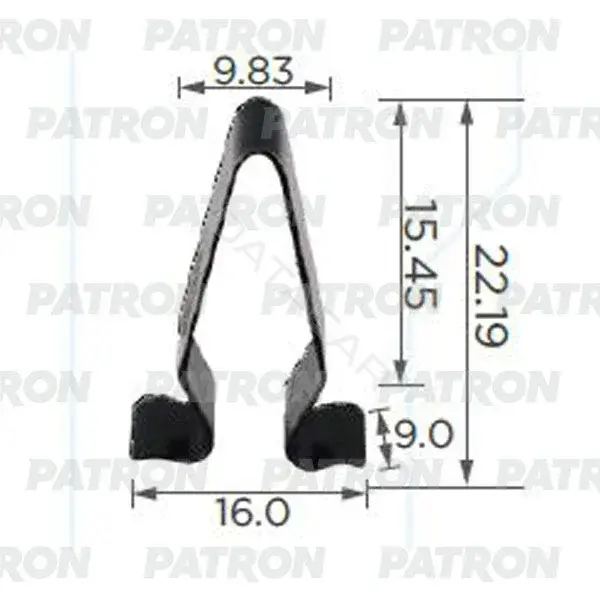 Клипсы, фиксаторы, зажимы PATRON P37-2144