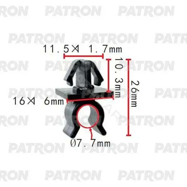 Клипсы, фиксаторы, зажимы PATRON P37-2288