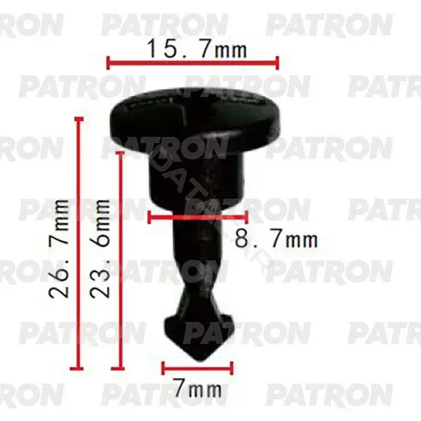 Клипсы, фиксаторы, зажимы PATRON P37-2292