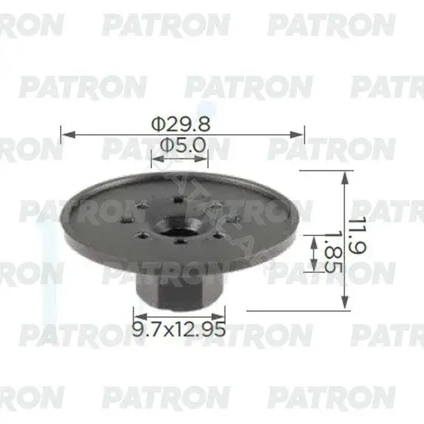 Клипсы, фиксаторы, зажимы PATRON P37-2358