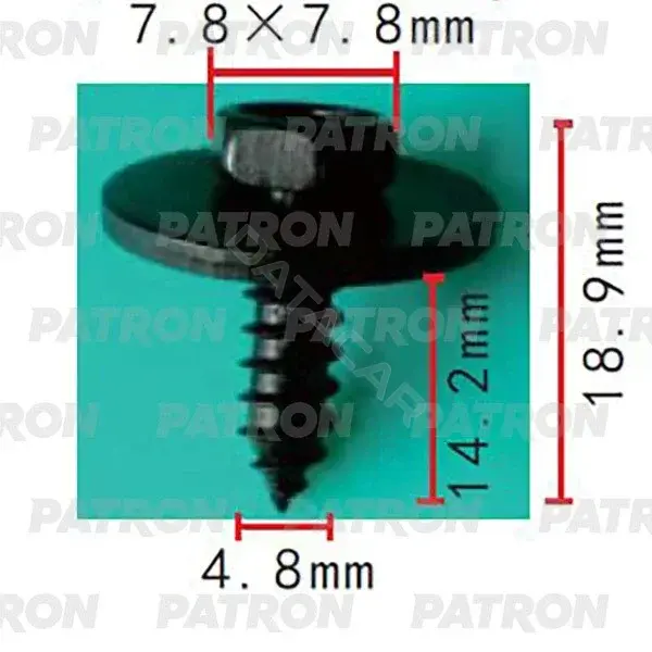 Клипсы, фиксаторы, зажимы PATRON P37-2161