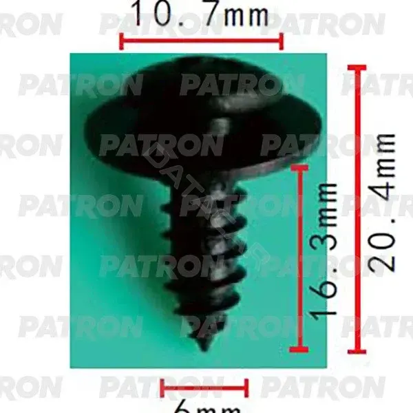 Клипсы, фиксаторы, зажимы PATRON P37-2162
