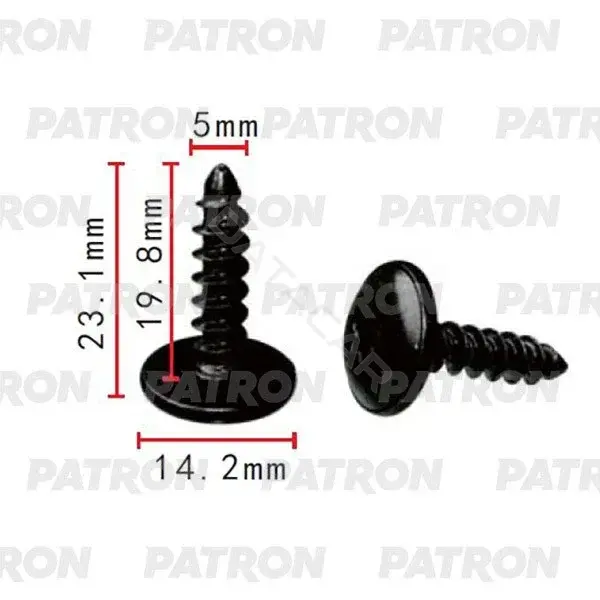 Клипсы, фиксаторы, зажимы PATRON P37-2206