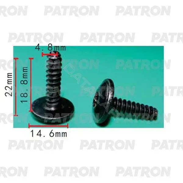 Клипсы, фиксаторы, зажимы PATRON P37-2208