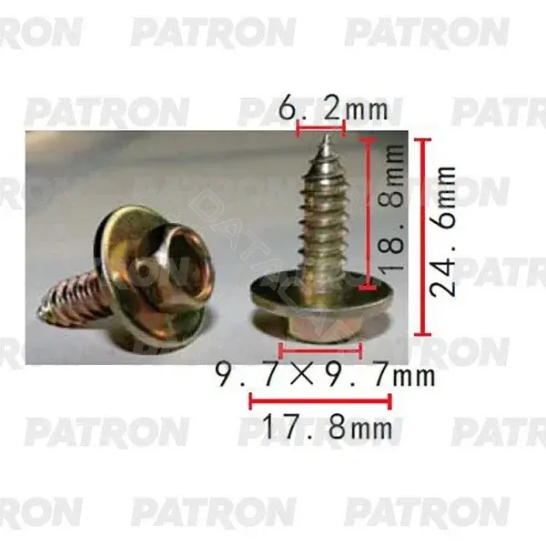 Клипсы, фиксаторы, зажимы PATRON P37-2233