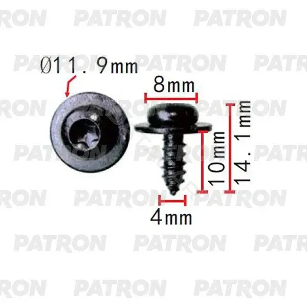 Клипсы, фиксаторы, зажимы PATRON P37-2323
