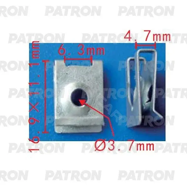 Клипсы, фиксаторы, зажимы PATRON P37-2209