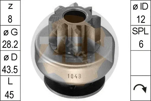 Бендикс стартера ERA ZN1048