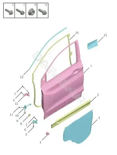 Молдинг двери GEELY 5075558700
