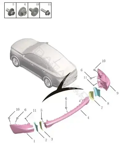 Задние фонари GEELY 8894631401