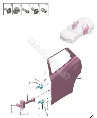 Дверь GEELY 5081080300C15