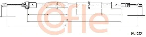 Трос ручника COFLE/TELCO 10.4655