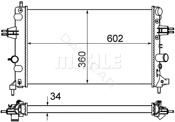 Радиатор охлаждения KNECHT/MAHLE CR574000S
