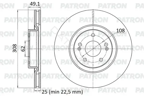 Тормозные диски PATRON PBD1492