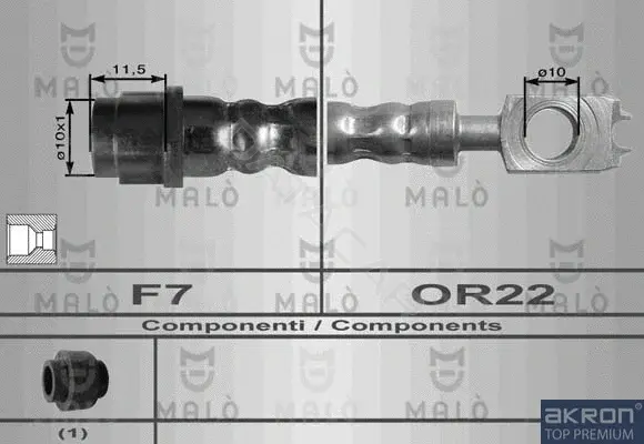 Тормозные шланги MALO 8966