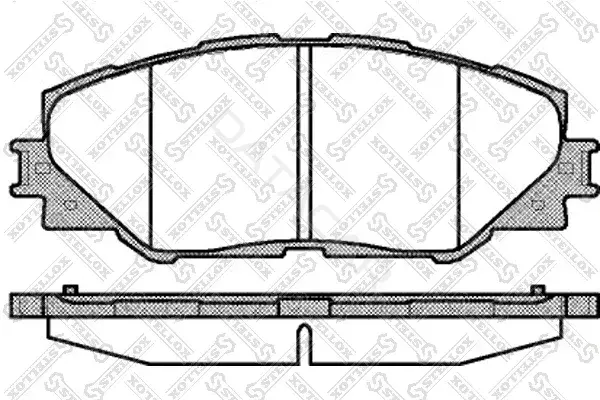 Тормозные колодки STELLOX 001095B-SX