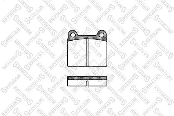 Тормозные колодки STELLOX 017060-SX