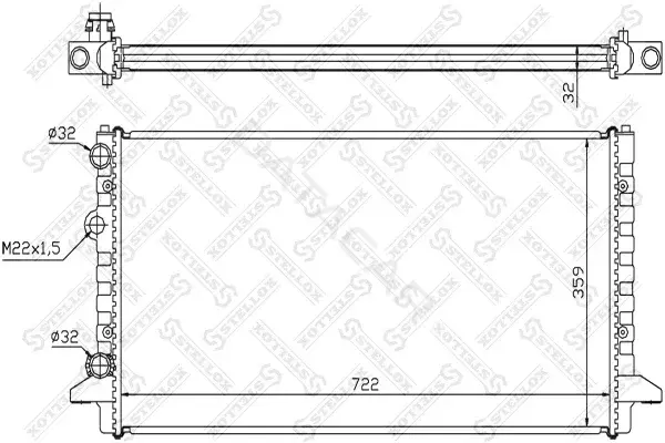 Радиатор охлаждения STELLOX 10-25011-SX