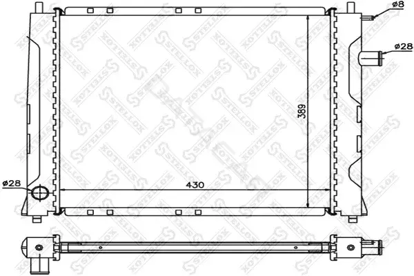 Радиатор охлаждения STELLOX 10-25014-SX