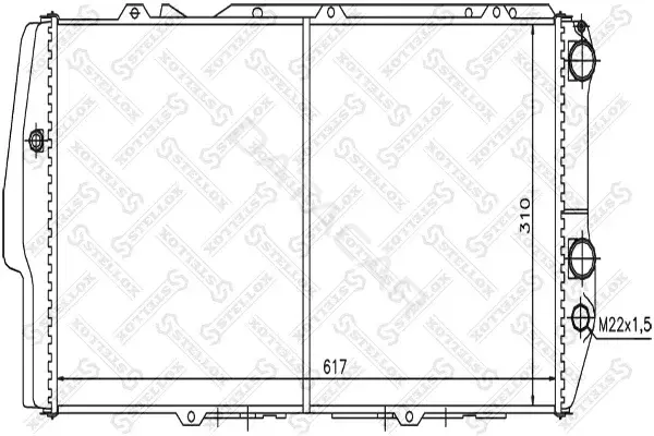 Радиатор охлаждения STELLOX 10-25019-SX