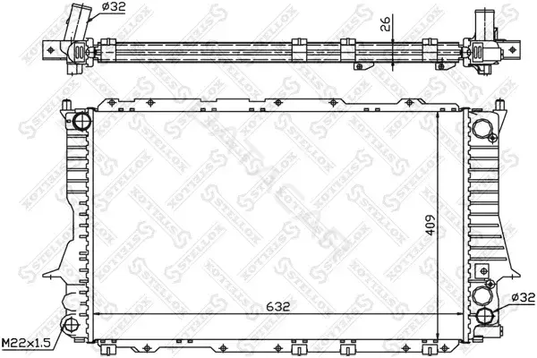 Радиатор охлаждения STELLOX 10-25053-SX