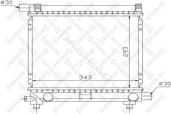 Радиатор охлаждения STELLOX 10-25057-SX