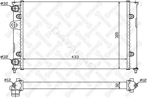 Радиатор охлаждения STELLOX 10-25068-SX