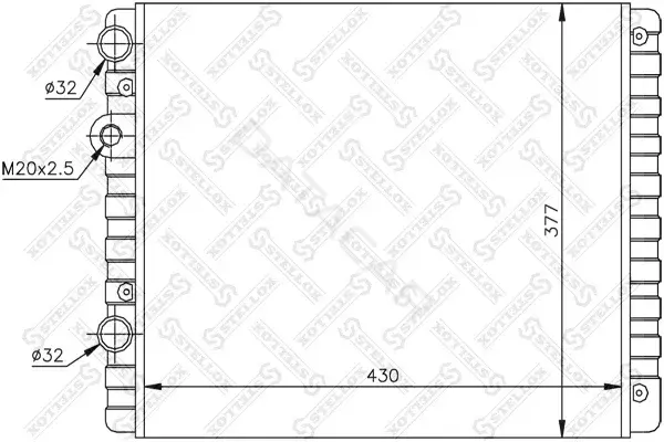Радиатор охлаждения STELLOX 10-25070-SX