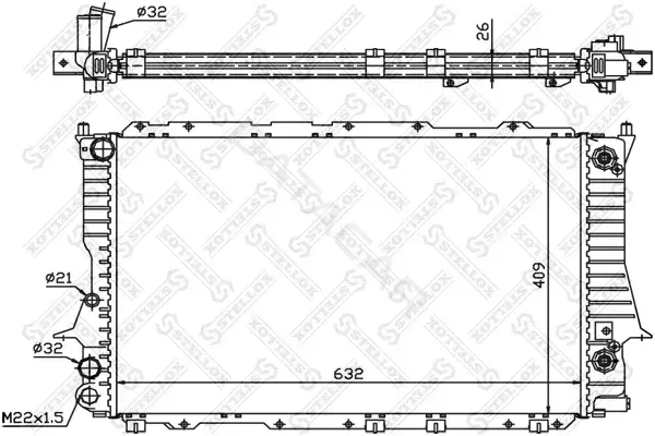 Радиатор охлаждения STELLOX 10-25079-SX