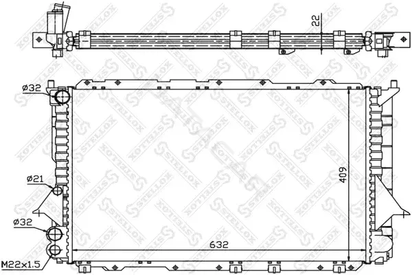Радиатор охлаждения STELLOX 10-25081-SX