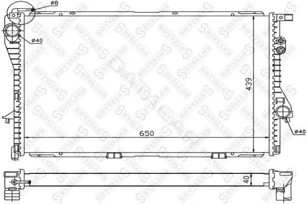 Радиатор охлаждения STELLOX 10-25082-SX