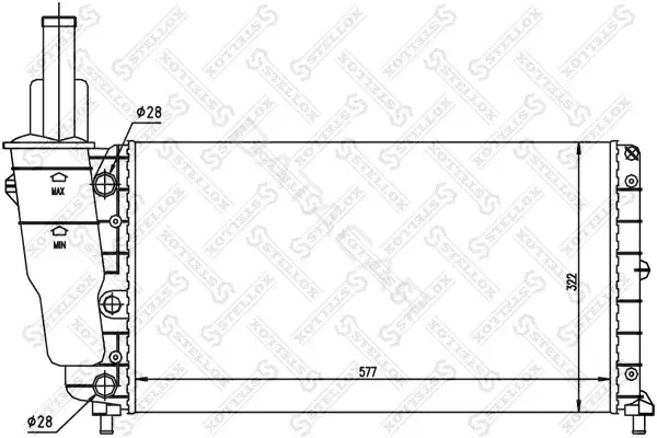Радиатор охлаждения STELLOX 10-25084-SX